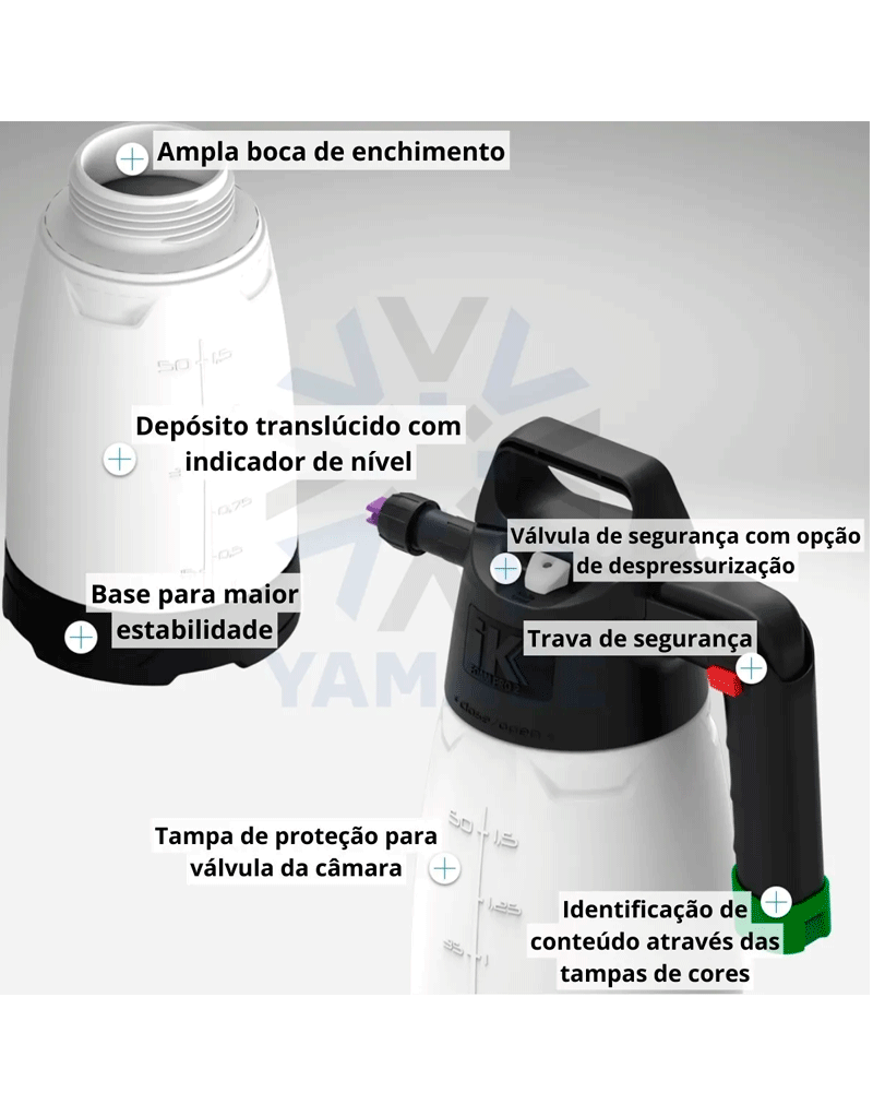 Pulverizador de Espuma Snow Foam Manual Ik Pro 2 1,9l - Ik Sprayers
