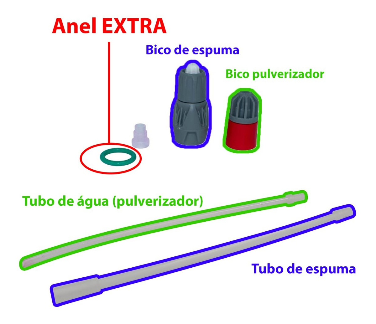Snow Foam Canhão Espuma Pulverizador Resistente a Químicos - Sigma