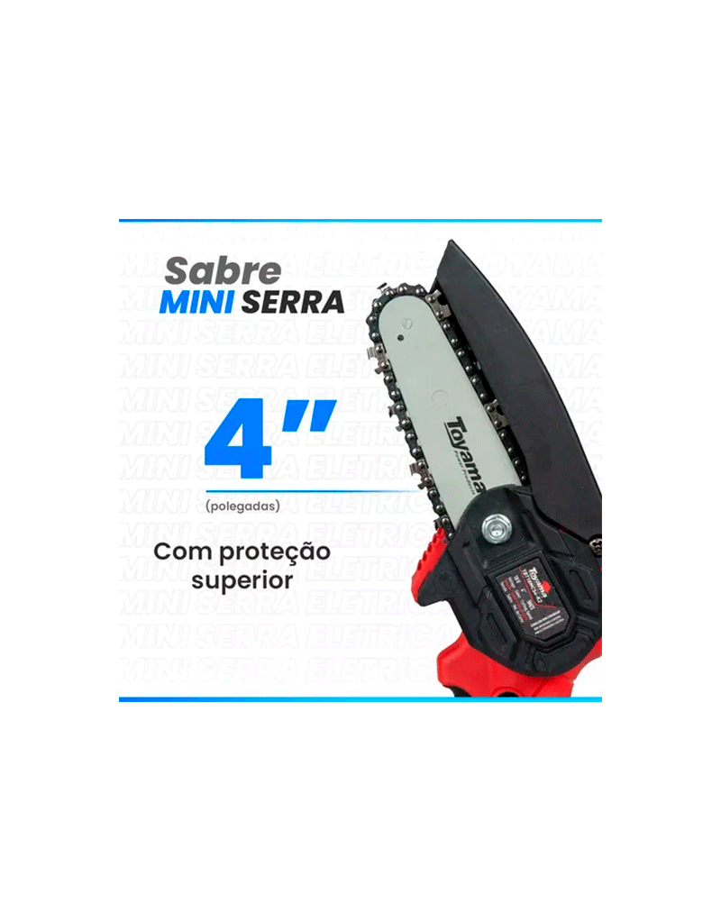 Mini Serra Elétrica a Bateria 18V TBT18MCS4-K2 - Toyama